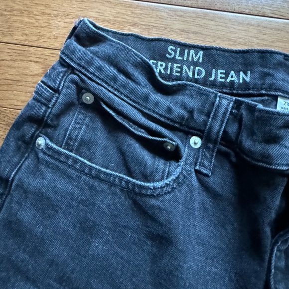 J. Crew Slim Broken-In Boyfriend Jeans Black Wash Size 28 - Picture 5 of 7